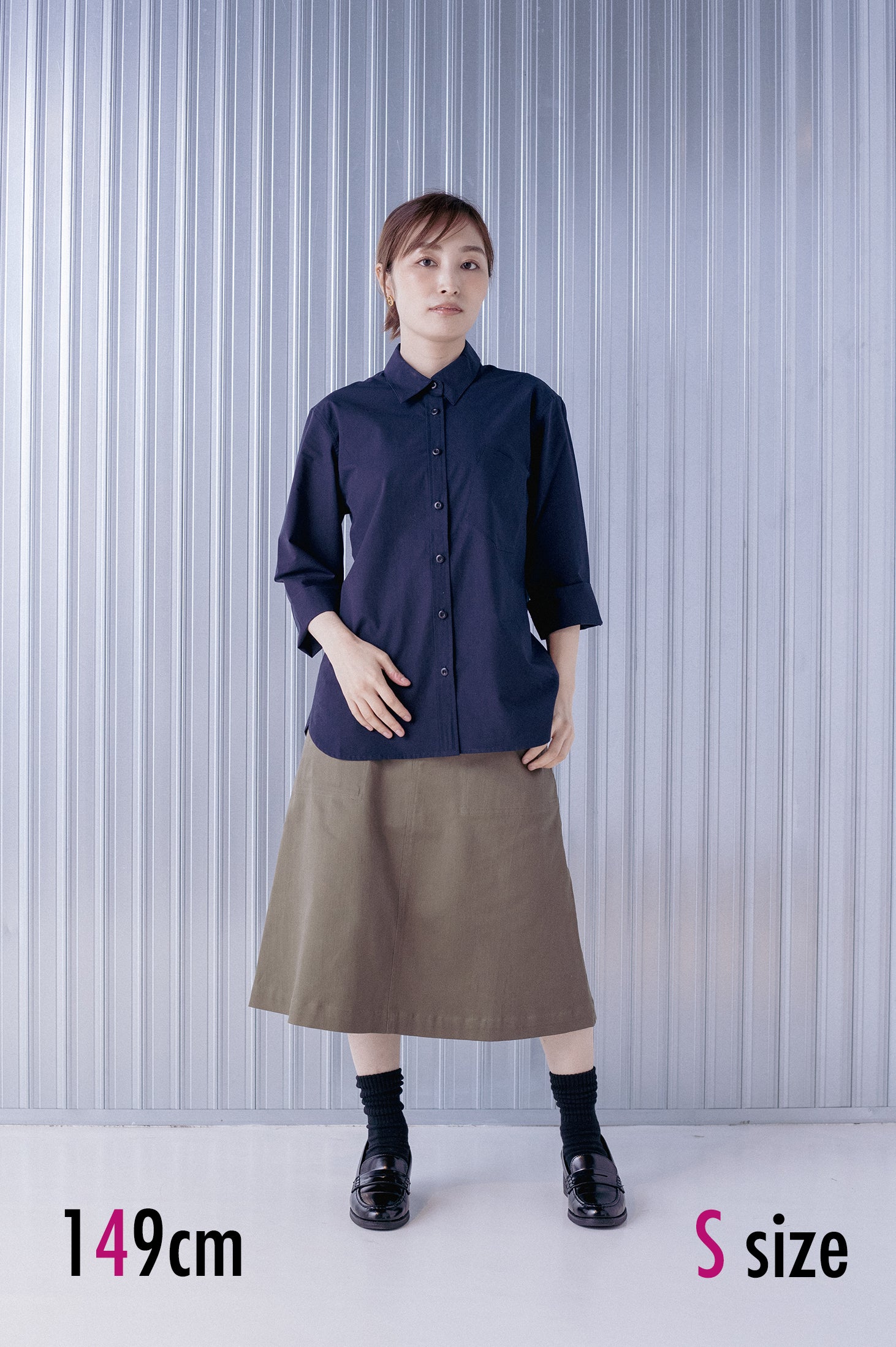専用 ブラウス 大きいサイズ》麻調ワイドスリーブブラウス（7062182828